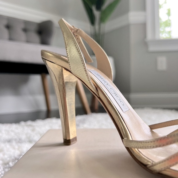 JIMMY CHOO***SOLD***100 Gold Leather Strappy Sandals 36 💕 - Picture 8 of 8
